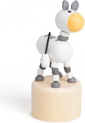 Dřevěné mačkací zvířátko Zebra Safari od Bigjigs Toys