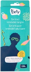 Svítící letecké brýle – sada s glow tyčinkami