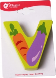 Klasická Dřevěná Písmenka V