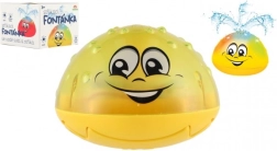 Svítící vodní fontánka do vany na baterie – Žlutá