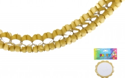 Zlatá papírová girlanda 3,6 m