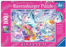 Třpytivé puzzle Koňské snění XXL 100 dílků RAVENSBURGER