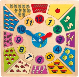 Vkládací výukové puzzle – nauč se hodiny small foot