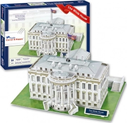 Clever&Happy 3D puzzle Bílý dům Washington 64 dílků