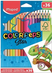 Pastelky MAPED Color'Peps, 36 ks