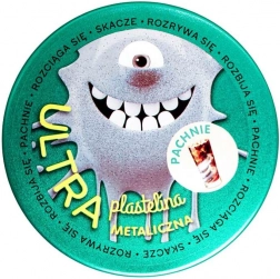 Ultra plastelína s vůní koly – stříbrná metalická 128 g