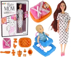 Panenka s Dlouhými Vlasy a Příslušenstvím pro Děti