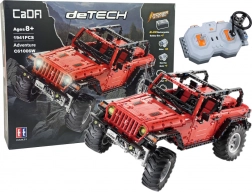 Stavebnice dálkově ovládané terénní auto CADA, červené, 1941 dílků