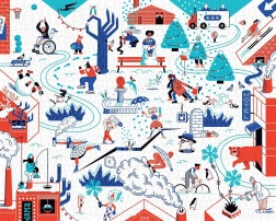 Zimní puzzle 1000 dílků