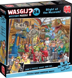 Puzzle JUMBO WASGIJ Mystery 24: Plíseň v muzeu 1000 dílků