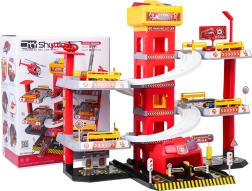 Víceúrovňové hasičské parkoviště s výtahem a příslušenstvím