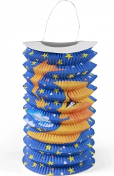Papírový lampion s motivem měsíce 15 cm