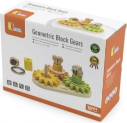 Dřevěný Motorický Sortér s Gears Viga