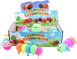 Housenka se světlem – gumová blikající hračka