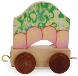 Small Foot abecední vagónek – dračí tělo