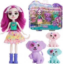 Enchantimals panenka Dessa Dalmatian s roztomilou rodinkou dalmatinů