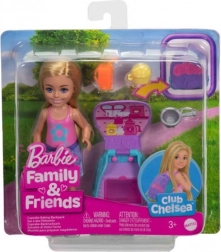 Panenka Barbie Chelsea s batohem a kočičkou