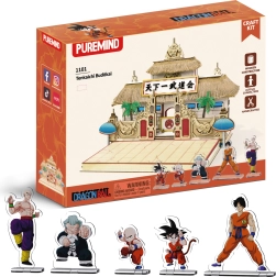 Puremind dřevěný 3D model DRAGON BALL Tenkaichi Budokai – DIY puzzle scéna