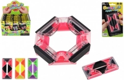 Antistresový hlavolam obdélník s kuličkami, plast 4 × 8 cm