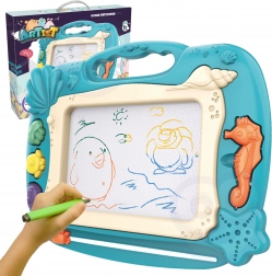 Woopie znikopis magnetická tabule s oceánským motivem - zelená