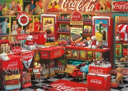 Puzzle SCHMIDT Coca-Cola – nostalgický obchod, 1000 dílků