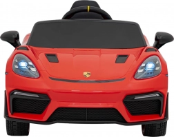 Dětské elektrické auto Porsche 718 Spyder RS s panelem MP4 – Červená