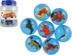 skákací míček s dinosaurem 4 cm – mix druhů