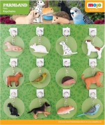 Mojo přívěsky na klíče Domácí mazlíčci - 36 kusů