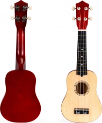 Dřevěná ukulele kytara pro děti s nylonovými strunami od ECOTOYS