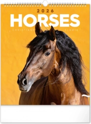 Nástěnný kalendář Koně 2026