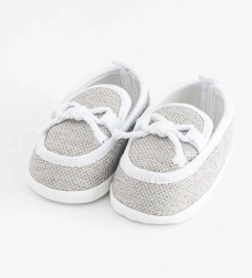 Dětské mokasíny capačky New Baby šedé 0-3 měsíce
