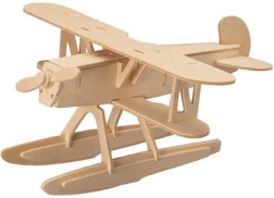 Dřevěné 3D Puzzle Letadlo Heinkel