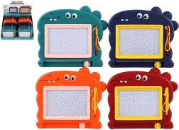 Magnetická kreslící tabule pro děti ve tvaru dinosaura, 4 barvy