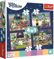 Puzzle Dobrou noc Treflíci - Večerní rituály 4v1