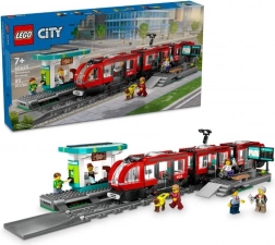 LEGO® City 60423 Tramvaj a zastávka v centru města
