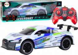 RC sportovní auto 1:10 s LED světly, rychlost 25 km/h – bílé