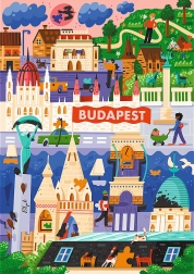 trefl puzzle premium plus the art of colour: budapešť, maďarsko 1000 dílků