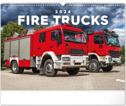 Nástěnný kalendář Hasičské vozy 2026