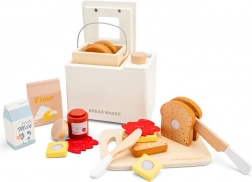 Dřevěná pekárna na chleba s doplňky