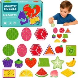 Magnetické puzzle ovoce – 30 dílků na lednici a magnetickou tabuli