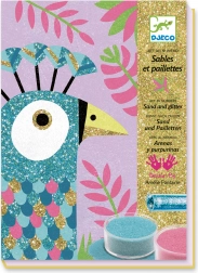 Djeco pískování oslniví ptáci – kreativní sada pro děti