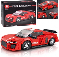 Technické stavebnice – červené sportovní kupé, 373 dílků