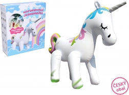 Nafukovací jednorožec se stříkající vodou 220 × 160 × 80 cm – české balení