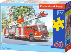 Dětské puzzle Hasičské auto 60 dílků