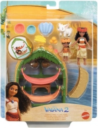 Herní set malá panenka Vaiana a sestra ve vesničce