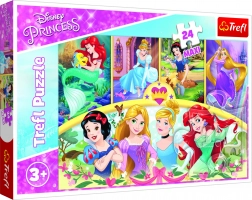 Puzzle Maxi 24 dílků – princezny DISNEY, kouzlo vzpomínek