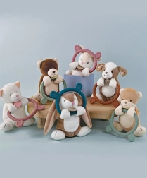 Doudou plyšová hračka s kousátkem