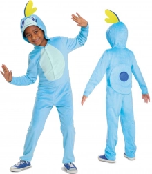 Dětský kostým POKEMON Sobble kigurumi, modrá onesie 126–136 cm (7–8 let)