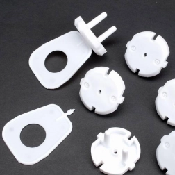 Bezpečnostní kryt na elektrickou zásuvku – kulatý (12 ks)