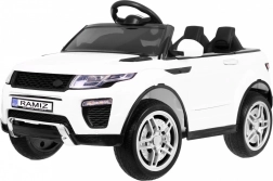 Dětské elektrické auto Rapid Racer SUV s dálkovým ovladačem – Bílá